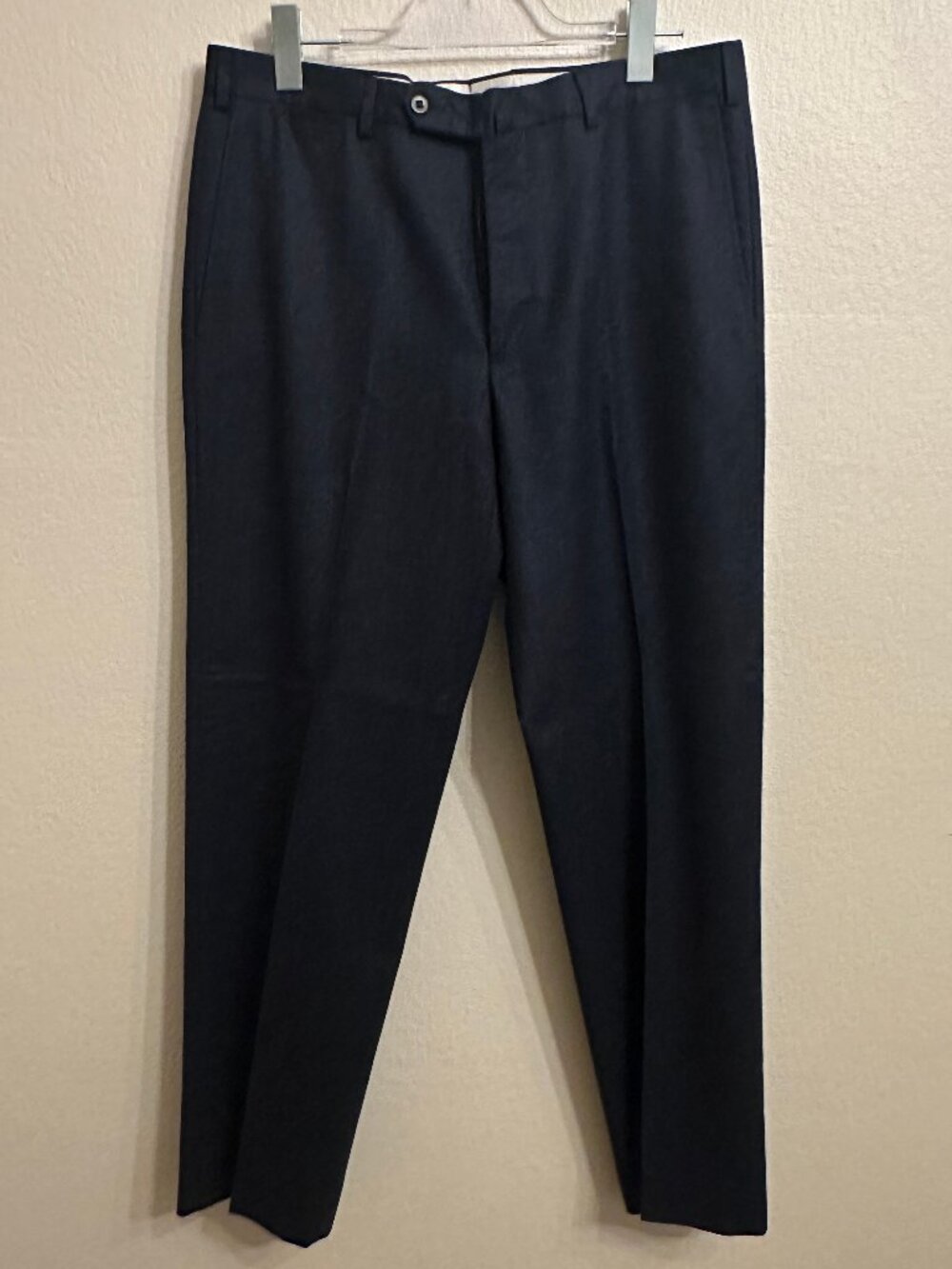 Zegna EUC Wool Suit Dress Pants Dark Blue